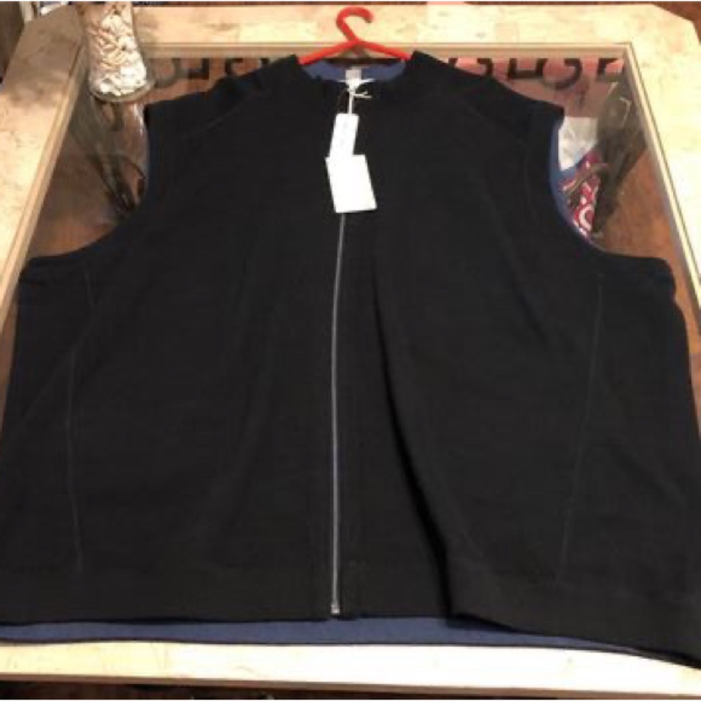 Mens Tommy Bahama Reversible Zip Up Sweater Vest